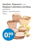 Zwiebel-, Peperoni- und Allgäuer Leberkäse mit Käse bei V-Markt im Pentling Prospekt für 0,99 €