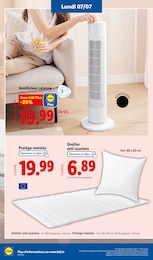 Prix et réduction Protège-Matelas dans le prospectus Lidl en cours Offre Protège-Matelas dans le catalogue Lidl du moment à la page 60
