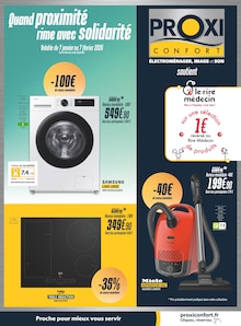 Prospectus Proxi Confort à Châteaubernard, "Quand proximité rime avec solidarité", 4 pages de promos valables du 07/01/2026 au 07/02/2026
