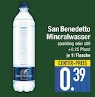 Wasser im EDEKA Prospekt Mineralwasser von San Benedetto im aktuellen EDEKA Prospekt für 0,39 €