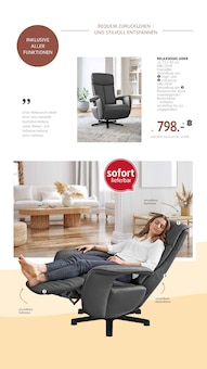 Relaxsessel im aktuellen Polstermöbel Fischer Prospekt (Fürth) Relaxsessel im Polstermöbel Fischer Prospekt "Der Sessel Spezialist" mit 17 Seiten (Fürth)