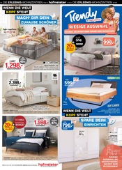Boxspringbett im hofmeister Prospekt in Reutlingen Aktueller hofmeister Prospekt mit Boxspringbett, "MACH DEIN ZUHAUSE TRAUMHAFT SCHÖN", Seite 7