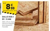 Promo Dalle osb 3 ép. 15 mm à 8,99 € dans le catalogue Tout Faire à Aigurande