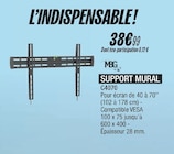 Support mural - MBG en promo chez Blanc Brun Saint-Dizier à 38,99 €