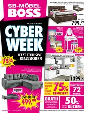 Aktueller SB Möbel Boss Prospekt mit Küchenmöbel, "CYBER WEEK", Seite 1