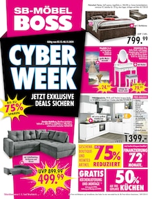 Bett im SB Möbel Boss Prospekt "CYBER WEEK" mit 12 Seiten (Dresden)