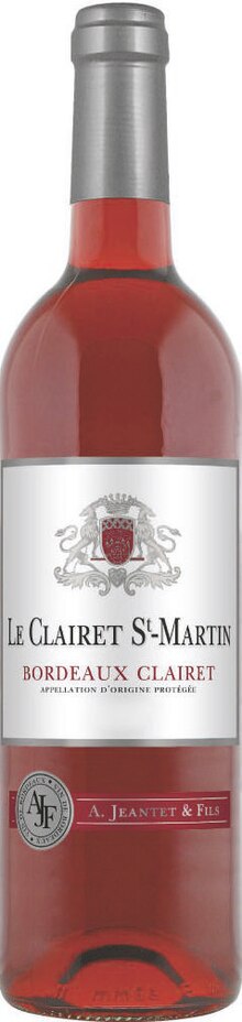 Bordeaux Clairet rosé - Casino Supermarchés à Saint-Étienne Bordeaux Clairet rosé en promo chez Casino Supermarchés Saint-Étienne à 4,20 €