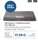 XXL Sauna- & Wellnesstuch für 17,99 € bei EDEKA im Angebot XXL Sauna- & Wellnesstuch im aktuellen EDEKA Prospekt