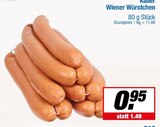 Wiener Würstchen im Angebot bei EDEKA in Osnabrück Wiener Würstchen Angebote von Kuller bei EDEKA Osnabrück für 0,95 €