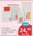 Sun oder Sun Men Eau de Toilette im Angebot bei budni in Hamburg Sun oder Sun Men Eau de Toilette Angebote von Jil Sander bei budni Hamburg für 24,99 €