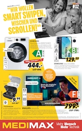 Aktueller MEDIMAX Prospekt mit Fernseher, "WIR WOLLEN SMART SWIPEN, WISCHEN UND SCROLLEN!", Seite 1