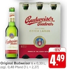 EDEKA Beutenmühle - Original Budweiser Angebot im Prospekt Original Budweiser bei EDEKA im Beutenmühle Prospekt für 4,49 €