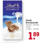 Schokolade im Angebot bei E center in Mannheim Schokolade Angebote von Lindt bei E center Mannheim für 1,89 €