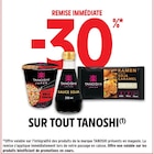 -30% remise immédiate sur tout Tanoshi à Intermarché Super dans Scientrier