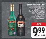 Irish Cream Likör Schokolade Haselnuss Angebote von Baileys bei EDEKA Freital für 9,99 €