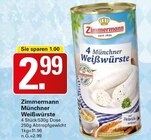 Münchner Weißwürste Angebote von Zimmermann bei WEZ Bad Oeynhausen für 2,99 €