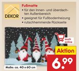 Fußmatte von DEKOR für 6,99 € bei Netto Marken-Discount im Angebot Fußmatte von DEKOR im aktuellen Netto Marken-Discount Prospekt