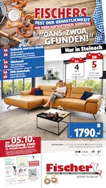 Ecksofa im Polstermöbel Fischer Prospekt in Regensburg Aktueller Polstermöbel Fischer Prospekt mit Ecksofa, "FEST DER GEMÜTLICHKEIT", Seite 1