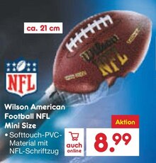Netto Marken-Discount Schiffdorf - American Football NFL Mini Size American Football NFL Mini Size Angebot bei Netto Marken-Discount Schiffdorf im Prospekt "DU WILLST SUPERBOWL ANGEBOTE FÜR KLEINES GELD? DANN GEH DOCH ZU NETTO!"