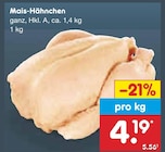 Aktuelles Mais-Hähnchen Angebot bei Netto Marken-Discount in Karlsruhe ab 4,19 €