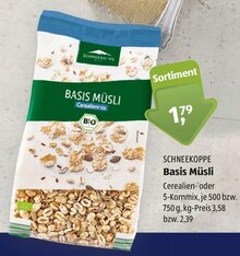 Basis Müsli bei ALDI SÜD in Gießen Basis Müsli im Angebot bei ALDI SÜD Gießen für 1,79 €