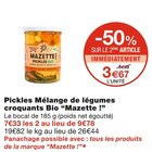 Monoprix Margency - Pickles Mélange de légumes croquants Bio Promo Pickles Mélange de légumes croquants Bio dans le catalogue Monoprix Les coachs shopping : pour vous guider vers les promos ! à Margency