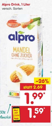 Alpro Drink bei Netto Marken-Discount in Gütersloh Alpro Drink im Angebot bei Netto Marken-Discount Gütersloh für 1,59 €