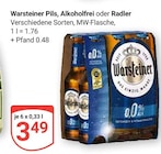 Pils, Alkoholfrei oder Radler im Angebot bei GLOBUS in Zwickau Pils, Alkoholfrei oder Radler Angebote von Warsteiner bei GLOBUS Zwickau für 3,49 €