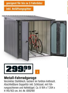 OBI Wesseling - Metall-Fahrradgarage Metall-Fahrradgarage Angebot bei OBI Wesseling im Prospekt "AUF NACH DRAUSSEN! Es ist Zeit für deinen Herbstgarten."