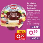 Dr Oetker im Netto Marken-Discount Prospekt Grütze mit Soße von Dr. Oetker im aktuellen Netto Marken-Discount Prospekt für 0,89 €