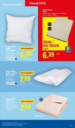 Offre Oreiller dans le catalogue Lidl du moment à la page 39