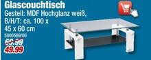 POCO Braunschweig - Glascouchtisch Glascouchtisch Angebot bei POCO Braunschweig im Prospekt "Jetzt SHOPPEN & später doppelt SPAREN!"