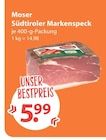 Südtiroler Markenspeck von Moser im aktuellen V-Markt Prospekt für 5,99 €