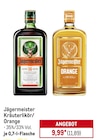 Kräuterlikör/Orange im Angebot bei Metro in Saarbrücken Kräuterlikör/Orange Angebote von Jägermeister bei Metro Saarbrücken für 11,89 €