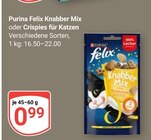Knabber Mix im Angebot bei GLOBUS in Wiesbaden Knabber Mix Angebote von Purina Felix bei GLOBUS Wiesbaden für 0,99 €