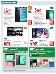 Prix et réduction Tablette Samsung dans le prospectus Auchan Hypermarché en cours Offre Tablette Samsung dans le catalogue Auchan Hypermarché du moment à la page 52