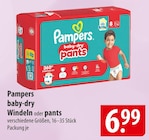 baby-dry Windeln Angebote von Pampers bei famila Nordost Kiel für 6,99 €