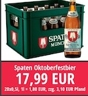Spaten Oktoberfestbier im Angebot bei Nuck Getränke in Pirna Spaten Oktoberfestbier Angebote bei Nuck Getränke Pirna für 17,99 €