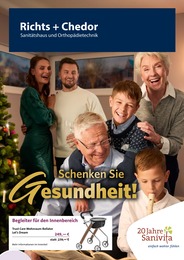 Aktueller Sanitätshaus Richts + Chedor Orthopädietechnik GmbH Co.KG Sanitätshäuser Prospekt für Arnsberg: Schenken Sie Gesundheit! mit 6} Seiten, 12.11.2025 - 31.01.2026