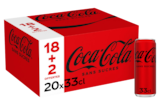 Pack COCA-COLA sans sucres - en promo chez B&M Drancy à 9,99 €
