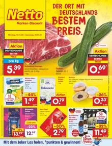 Fleisch im aktuellen Netto Marken-Discount Prospekt (Mönchengladbach) Fleisch im Netto Marken-Discount Prospekt "Aktuelle Angebote" mit 63 Seiten (Mönchengladbach)