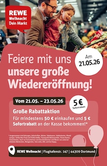 Aktueller REWE Prospekt "Dein Markt" für Dortmund Aktueller REWE Prospekt für Dortmund mit Seiten