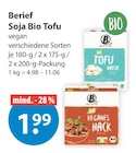 Soja Bio Tofu von Berief im aktuellen V-Markt Prospekt für 1,99 €