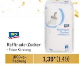 Raffinade-Zucker Angebote von aro bei Metro Erkelenz für 1,49 €