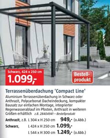 BAUHAUS Bad Nenndorf - Terrassenüberdachung 'Compact Line' Terrassenüberdachung 'Compact Line' Angebot bei BAUHAUS Bad Nenndorf im Prospekt Handzettel KW 27