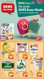 Aktueller REWE Prospekt mit Bananen, "Dein Markt", Seite 1