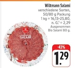 nah und gut Schlettau - Salami Angebot im Prospekt Salami bei nah und gut im Schlettau Prospekt für 1,29 €