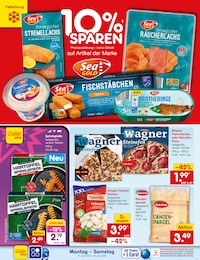 Pizza im Netto Marken-Discount Prospekt "Aktuelle Angebote" auf Seite 16