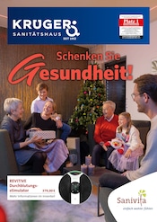 Aktueller Sanitätshaus Krüger Kurt Diezel GmbH Sanitätshaus Prospekt in Aschaffenburg und Umgebung, "Schenken Sie Gesundheit!" mit 6 Seiten, 13.11.2024 - 31.01.2025