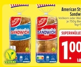 American Style Sandwich Vollkorn im Angebot bei EDEKA in Friedrichshafen American Style Sandwich Vollkorn Angebote von Golden Toast bei EDEKA Friedrichshafen für 1,00 €